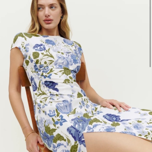 Reformation Frasier Lucca Print Dress - Picture 4 of 10